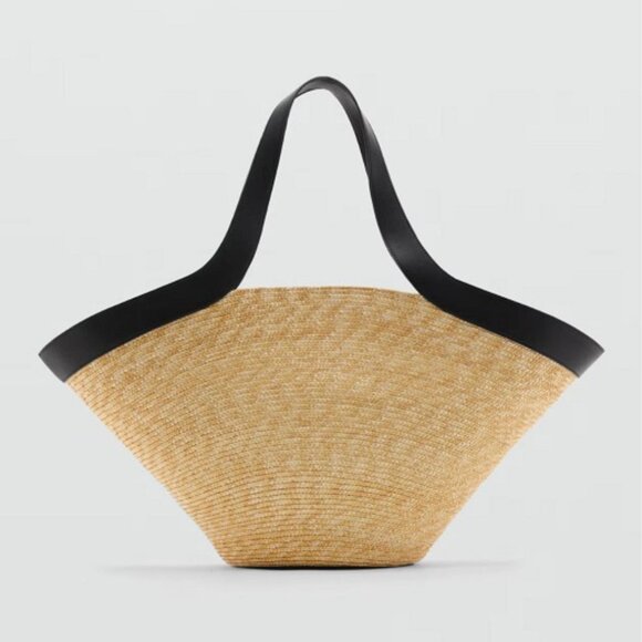 MANGO Natural Fibre Basket Bag - Picture 2 of 8